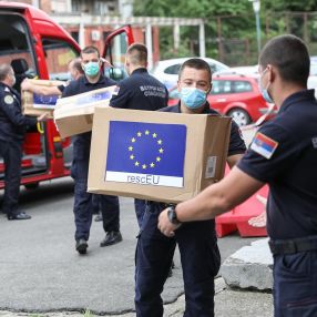 First Ever Delivery of the New EU RescEU Stockpile of Medical Equipment to Serbia: 10,000 High Quality Masks 