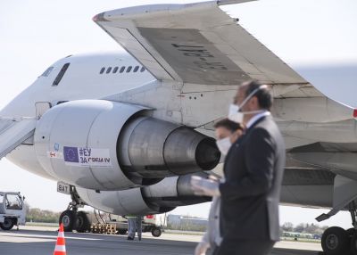 The EU has financed the transport of twelve planes with medical equipment to Serbia so far