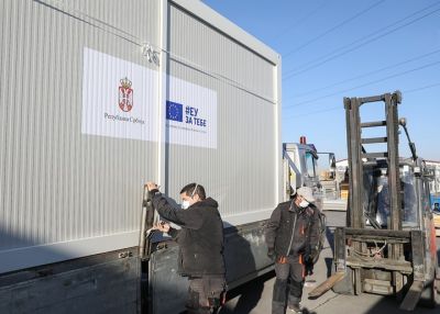 EU donates 100 triage containers to Serbia for emergency care of patients