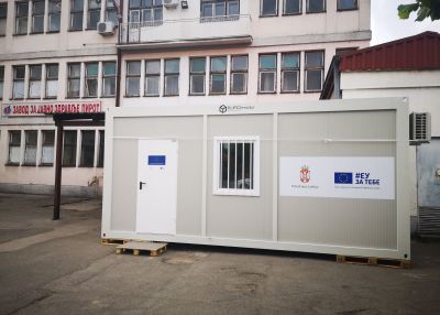 Pirot Receieves EU Funded COVID-19  Testing Container